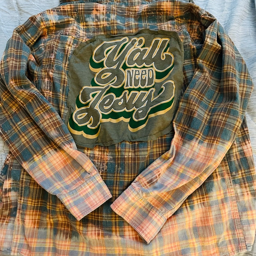 Jesus Bleached Flannel